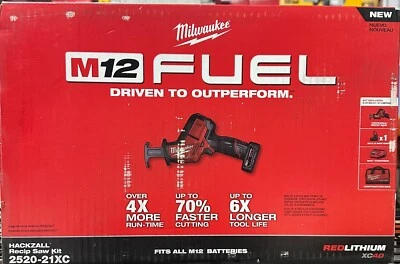 NEW! Milwaukee Hackzall Reciprocating Saw Kit (2520-21XC) - Image 1 of 3