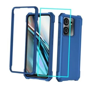 for BLU Case with Screen Protector,Blu Phone Case Front Silicone View 5 Blue - Picture 1 of 8