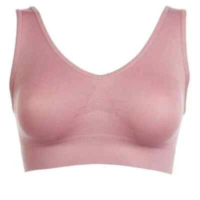 Sujetador Ahh Rhonda Shear 3 piezas sin costuras-mocah/malva/marrón oscuro-XL-NUEVO-729516 Foto 1 de 4