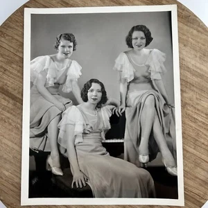 De colección Hollywood Prensa Foto Negro Blanco 8x10 Tres Mujeres - Imagen 1 de 7
