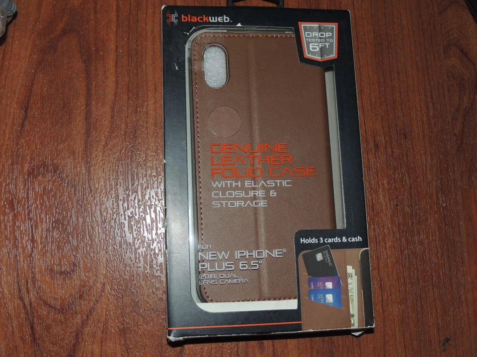 Nueva Funda Cartera Tarjeta Cuero Blackweb iPhone Plus 6.5" BWB18WI913 - 681131239233 Foto 1 de 1