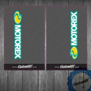 Carbon obere Gabel Grafik Aufkleber Decals MOTOREX Logo - Bild 1 von 1