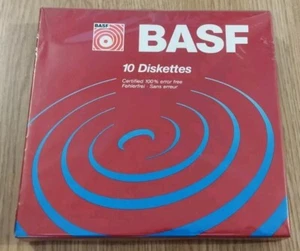 10 diskettes Extra 8 x 5.25 Pulgadas 26 x 256 Bytes/Sector BASF 2D 2S - Nuevos - Afbeelding 1 van 3