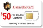 SpeedTalk  Alarm SIM Card for 5G 4G LTE GSM Home Security System & GPS Tracker