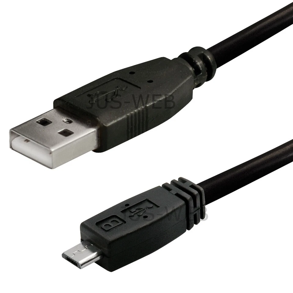 USB 2.0 Kabel A Stecker auf micro B Stecker 1m Daten und Ladekabel Handy schwarz - Bild 1 von 1