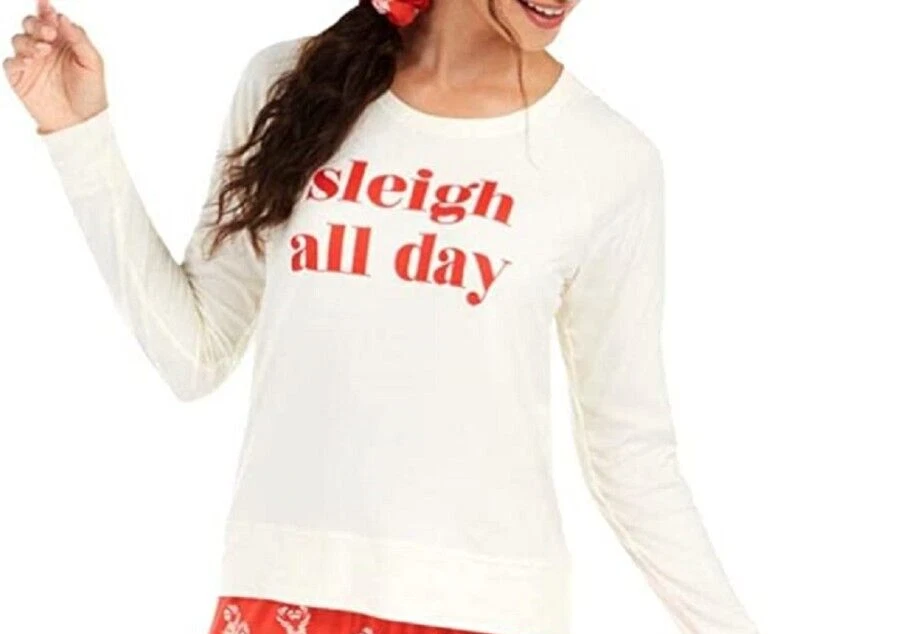 Top de pijama estampado Jenni by Jennifer Moore blanco bastones de caramelo XL - NUEVO CON ETIQUETAS Foto 1 de 1