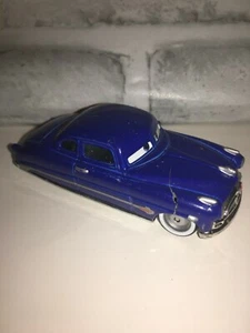 RARO COCHE DIECAST DISNEY PIXAR DOC HUDSON HORNET SERIE SUPERCARGADO AZUL - Imagen 1 de 4