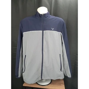 Callaway Herren Blau/Grau Colorblock Golf Full Zip Jacke Größe M - Bild 1 von 9