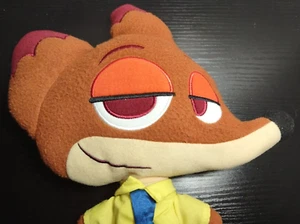 Nick Wilde Disney Colección Zootopia Almohada de Peluche Juguete Zorro Cabeza Grande Plana - Imagen 1 de 9