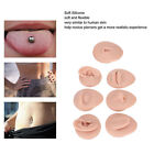 Body Piercing Practice Model Simulation Silicone Ear Eye Nose Mouth Tongue