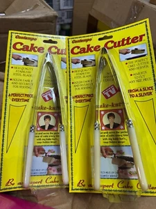 Debbie Meyer Kake Kut'r Cake Slicers Ivory Handles Wedding, Shower NEW! Lot of 2 - Picture 1 of 1
