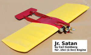 Model Airplane Plans (UC): Jr. Satan " for .19-.35 by Carl Goldberg