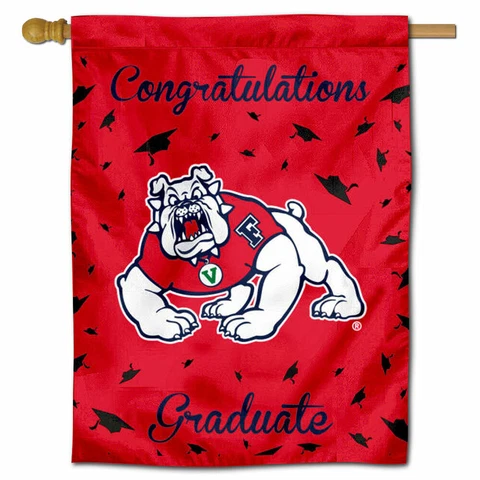 Fresno State University Graduation Gift Decorative Flag Cover