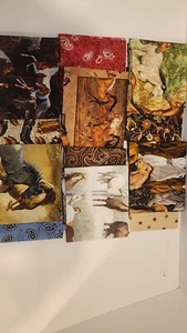12 Fat Quarters - Assorted Horse western bandana Fat Quarter Bundle - Picture 1 of 11