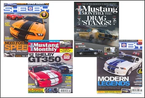 4 Miniature 'MUSTANG'  Muscle Car  Magazines Barbie Blythe Doll 1:6 playscale  - Picture 1 of 1