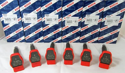 Комплект катушек зажигания x6 BOSCH для ГИБРИДНОГО Porsche 2011-2018 Cayenne 2012-16 Panamera - Изображение 1 из 4