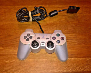 Manette - Controller PS2 - Playstation 2 - Dualshock 2 Officiel - SILVER