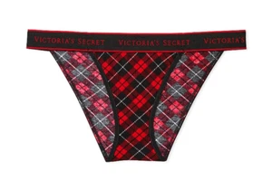 Bragas tanga de algodón elástico con logotipo de Victoria's Secret talla - M - Imagen 1 de 6