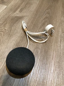 Google Home Mini 1st Gen Model H0A Black & Orange, w/ Power Cord - Picture 1 of 4