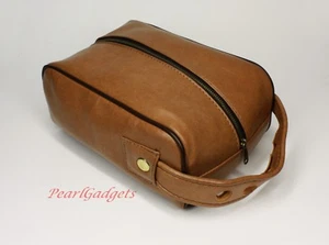 Herren Ledertasche mit Reißverschluss - Herren Allzweck Ledertasche - Bild 1 von 5