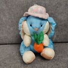 Vintage Bunny Plush Rabbit Carrot Nylon Parachute New Stuffed Animal Spring Deco