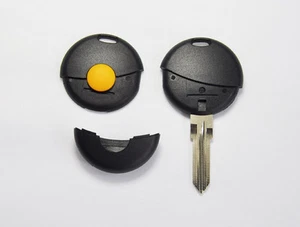 Cover Negro A 1 Llave Inteligente Fortwo 449 Control Remoto Carcasa Y Hoja - - Imagen 1 de 1