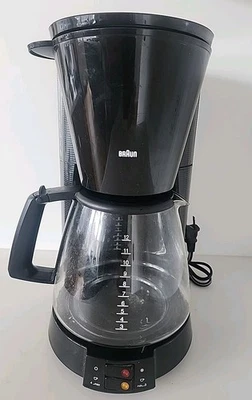 Cafetera Braun Flavor Select 12 tazas KF-157 3114 jarra de vidrio NEGRA Foto 1 de 4