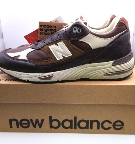 Deadstock New Balance M991GBI Colore Marrone Larghezza D Sneaker con Scatola Uomo Us10