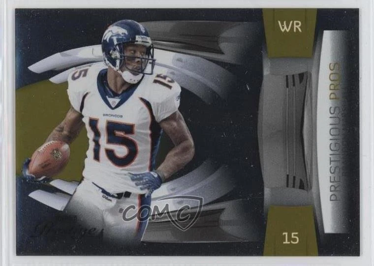 2009 Playoff Prestige Prestigious Pros Gold /100 Brandon Marshall #7 - Image 1 of 2