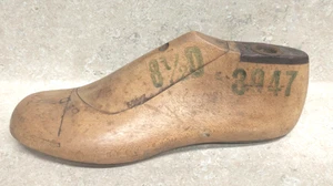 Antique Child's Size 8 1/2 D COBBLER'S SHOE MOLD Wood & Metal - Picture 1 of 6