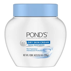 Ponds Feuchtigkeitsspendende Creme für trockene Haut 10,1 Oz. Gesichtsfeuchtigkeitscreme Reichhaltige Feuchtigkeit Tief - Bild 1 von 7