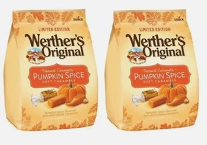 Werther's Original Ltd Edition Pumpkin Spice Soft Caramels | TWO bags | 8.57 oz - Picture 1 of 4