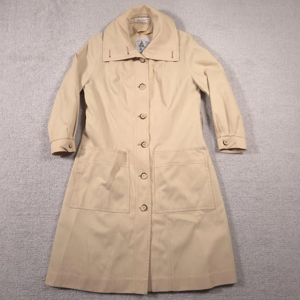Abrigo Vintage Misty Harbor Para Mujer 6 Regular Beige Trinchera Cualquier Clima Hecho en EE. UU. Foto 1 de 4