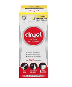 Kit de recarga de tintorería Dryel en casa sistema de vapor para limpieza de ropa de 8 unidades - Imagen 1 de 5