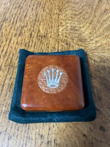 Rolex Raro Caja de Presentación de Madera Oficial Novedad Coleccionable - Imagen 1 de 4