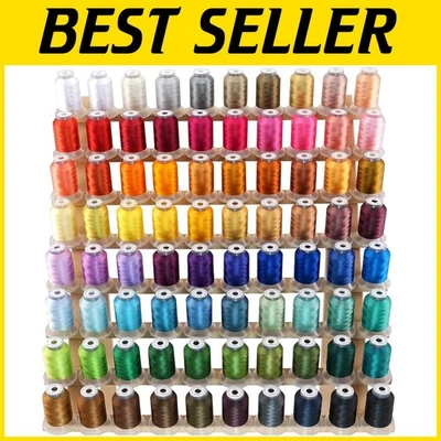 80 Spools Polyester Embroidery Thread Kit - 500M Each Spool - Image 1 of 4
