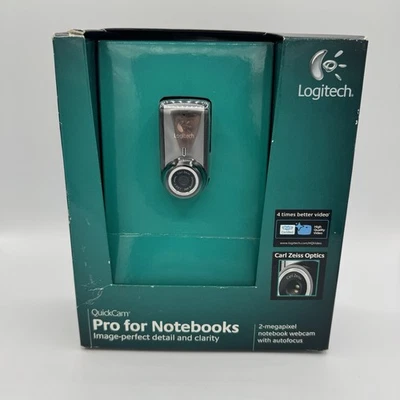 Logitech QuickCam Pro for Notebooks HD Webcam Model NEW - Image 1 of 4