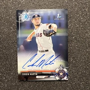 2017 Bowman Chrome CORBIN MARTIN #CDA-CMA Rookie AUTO - MLB HOUSTON ASTROS - Picture 1 of 4