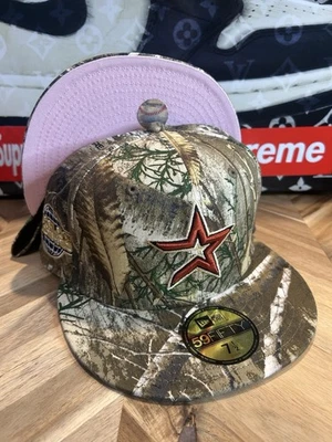 New Era Real Tree Houston Astros Rosa UV Camuflaje 1/36 F y F Equipado 7 1/2 Grial Foto 1 de 4