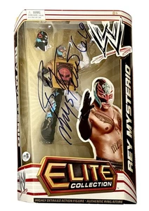 WWE REY MYSTERIO SIGNED ELITE COLLECTION SERIES 13 WITH JSA COA VERY RARE 2011 - Picture 1 of 7