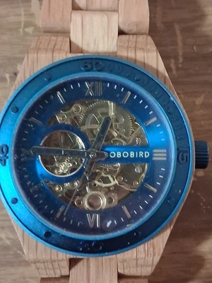 1 Autowind Wood Watch Bobo Bird Runs - Image 1 of 4