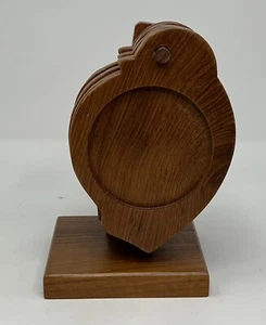 Teak Wood Bird Hanging Coasters Vintage Set of 6 MCM Thailand Retro - Picture 1 of 12