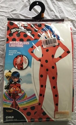 Disfraz Miraculous Ladybug Niño Pequeño 4-6 - Con Mono/Peluca/y Máscara Nuevo en Paquete Nuevo en Paquete Foto 1 de 3