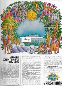 MOORE MCCORMACK LINES CRUISE-GRACE LINE SS ARGENTINIEN UM S.AMERIKA 47 TAGE ANZEIGE  - Bild 1 von 1