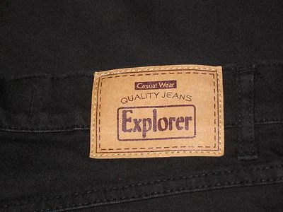 EXPLORER Jeans schwarz Markenjeans Größe 50 black casual wear Hose Baumwolle top - Bild 1 von 4