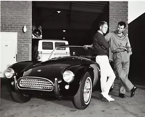 STEVE MCQUEEN COBRA Classic Car CARROLL SHELBY SHOP Retro Poster Photo 11x17 - Picture 1 of 1