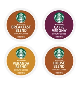 Confezione Varietà Caffè Starbucks K-Cup Cialde Casa Colazione Biondo Tostatura Scura 40 ct - Foto 1 di 11