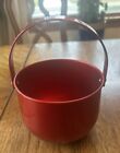 Vintage aluminum Ice bucket/pail lot - red kitchen accessories