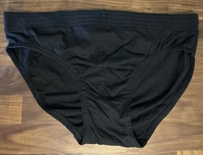Calzoncillo de bikini negro ChereskinMan raro vintage para hombre L algodón sin moscas Foto 1 de 4