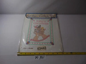 New Bucilla Daisy Kingdom Cross Stitch Sampler Baby's Christmas 63443 - Picture 1 of 4